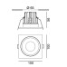 RIO 1, L100mm, w100mm, H56mm, LED 9W, 3000К, белый (01.6480F1.10.930.WH)