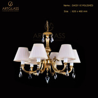 Люстра ARTGLASS DAISY VI. WHITE GOLD CE + CH 041