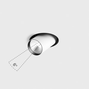 Спот LTX TUB M OUT NB TRIMLESS 9 Вт 3000K белый 01.0595.9.930.WH