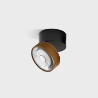 Накладной светильник SOL SURF 14W 4000K чёрный/кофейный зернистый