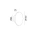 BUTTON RS, D150mm, sp 45mm, LED 8W, 3000K, светлое золото (10.0150.8.930.CG)