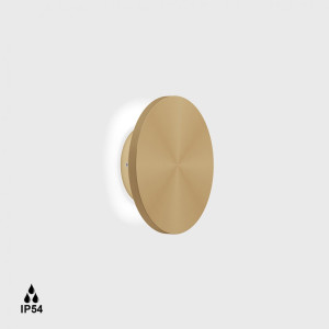 BUTTON RS, D150mm, sp 45mm, LED 8W, 3000K, светлое золото (10.0150.8.930.CG)