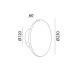 BUTTON RM, D230mm, sp 60mm, LED 14W, 3000K, светлое золото (10.0220.14.930.CG)