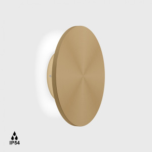 BUTTON RM, D230mm, sp 60mm, LED 14W, 3000K, светлое золото (10.0220.14.930.CG)