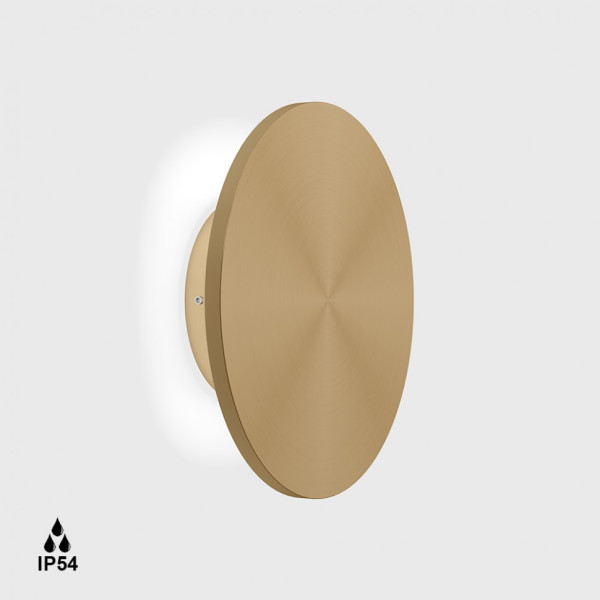 BUTTON RM, D230mm, sp 60mm, LED 14W, 3000K, светлое золото (10.0220.14.930.CG)