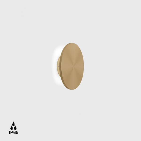BUTTON RM, D230mm, sp 60mm, LED 14W, 3000K, светлое золото (10.0220.14.930.CG)