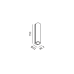 Накладний настінний світильник WALL TUB S 150 3W 3000K титановий чорний