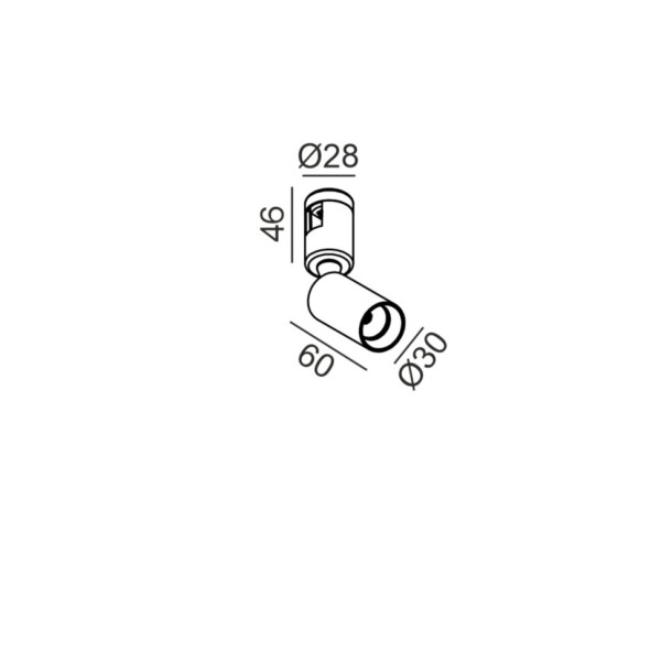 Трековый прожектор акцентный AIR_TRACK TUB S A 3000K (чёрный)
