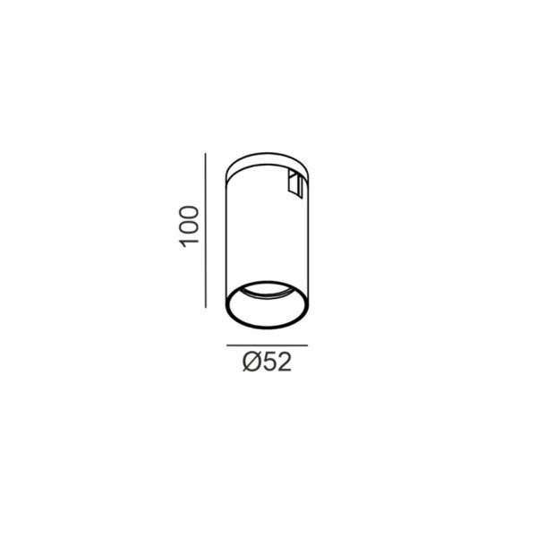 Трековый спот AIR_TRACK TUB M 3000K (чёрный)