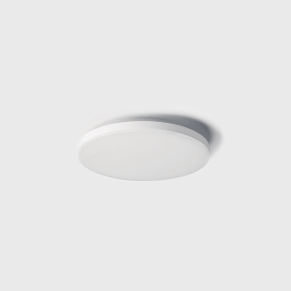 Світильник накладний BRIGHT S, D220mm, h39mm, LED 15W/10W/8W, 3000К/4000К, IP54, белый (02.2239.15.930/940.WH)