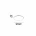Світильник накладний BRIGHT S, D220mm, h39mm, LED 15W/10W/8W, 3000К/4000К, IP54, белый (02.2239.15.930/940.WH)