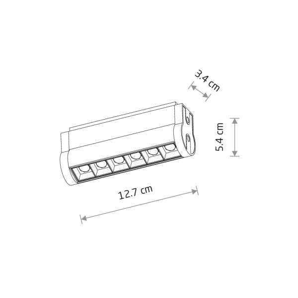 Магнитный трековый светильник UT-LVM FOCUS SWING 6W 4000K чёрный