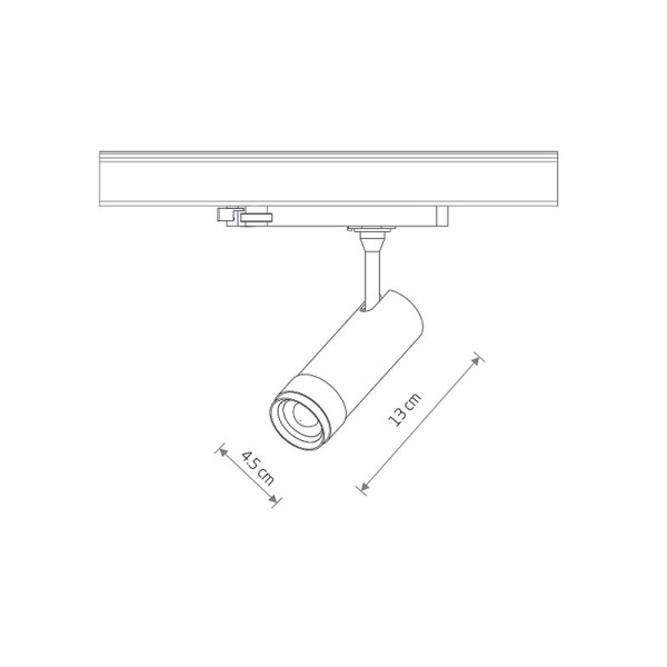 Трековый светильник CTLS SPOT ZOOM 10W 4000K чёрный