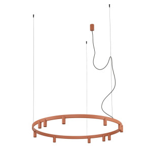 Люстра Nowodvorski FOURTY ROUND LED XI терракотовая