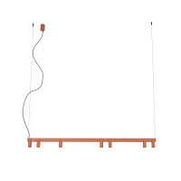 Люстра Nowodvorski FOURTY LINE LED VII терракотовая