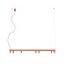 Люстра Nowodvorski FOURTY LINE LED VII терракотовая