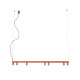 Люстра Nowodvorski FOURTY LINE LED VII терракотовая