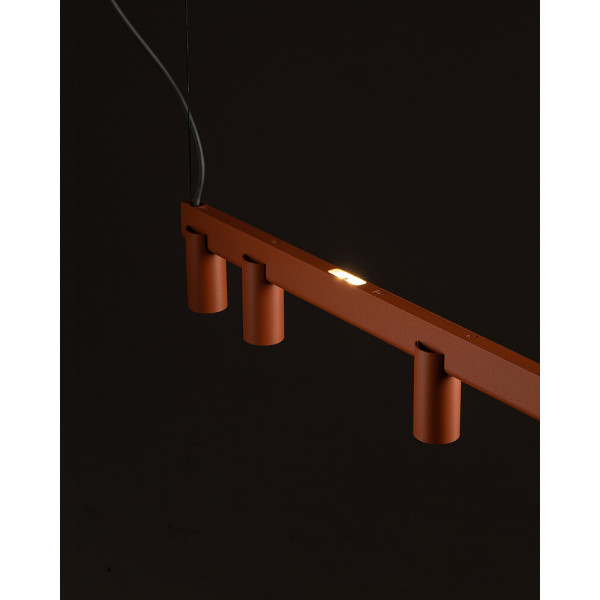 Люстра Nowodvorski FOURTY LINE LED VII терракотовая