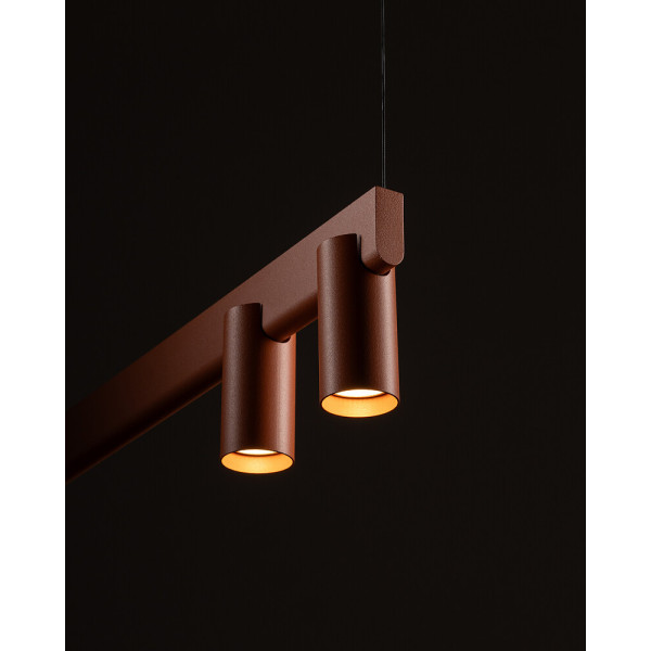 Люстра Nowodvorski FOURTY LINE LED VII терракотовая