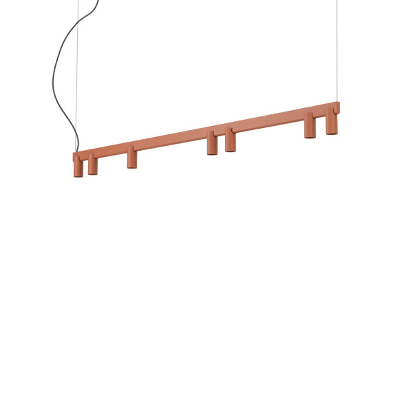 Люстра Nowodvorski FOURTY LINE LED VII терракотовая