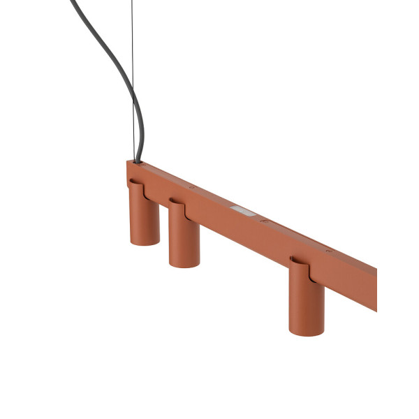 Люстра Nowodvorski FOURTY LINE LED VII терракотовая