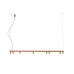 Люстра Nowodvorski FOURTY LINE LED VIII терракотовая
