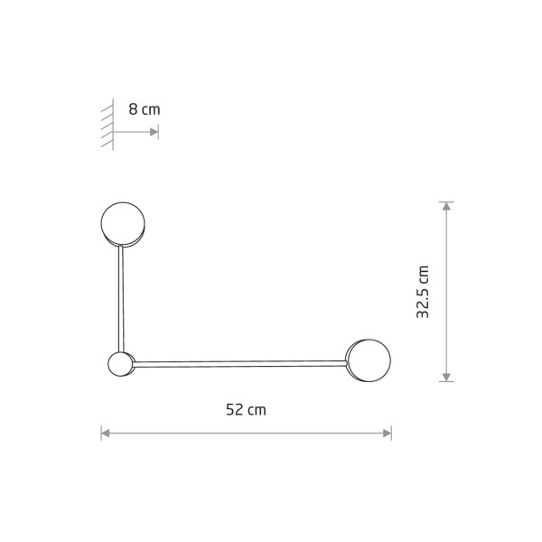 Бра Nowodvorski ORBIT II KINKIET 20/40 чёрный