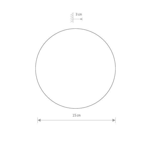 Светильник настенный Nowodvorski 10276 Ring Mirror S LED 1x7W 3000K 40Lm IP20