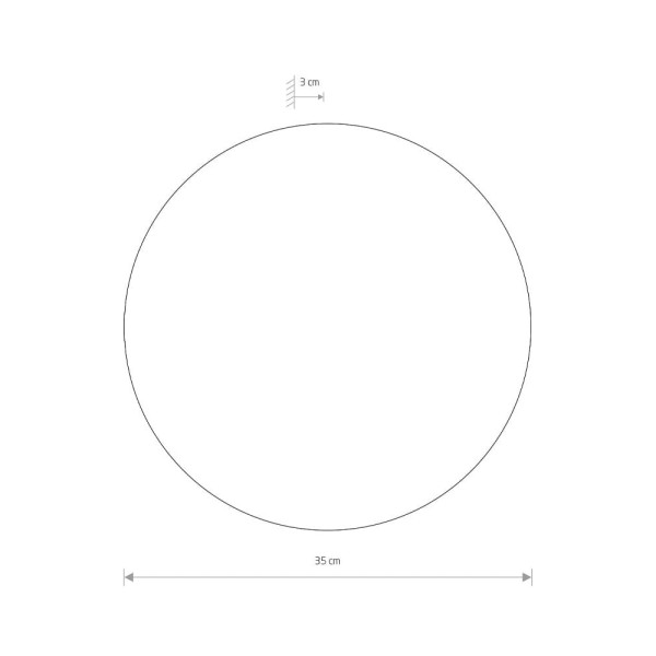 Світильник настінний Nowodvorski 10348 Ring L LED 1x12W 3000K 640Lm IP20 Copper