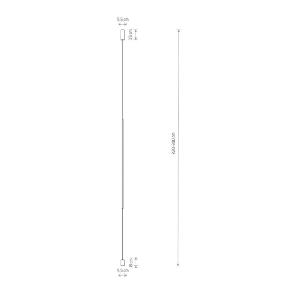 Подвесной светильник Nowodvorski 10362 Vertic Led 1x20W IP20 Bl
