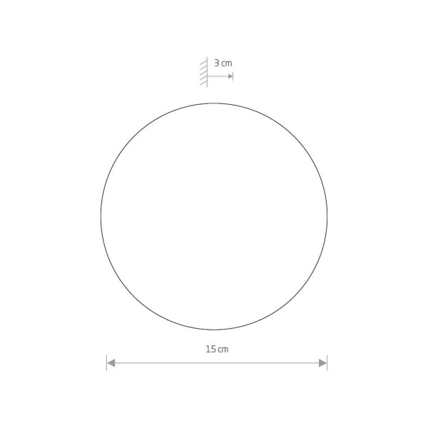 Светильник настенный Nowodvorski 7634 Ring LED 1x7W 3000K 235Lm IP20 Bl