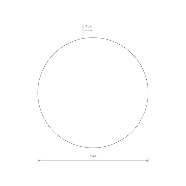 Светильник настенный Nowodvorski 7636 Ring LED 1x12W 3000K 640Lm IP20 Bl