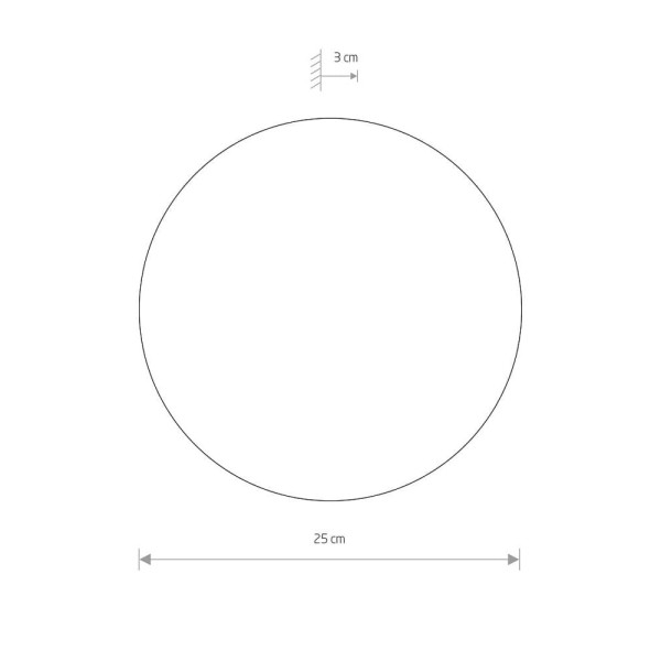 Світильник настінний Nowodvorski 7638 Ring LED 1x9W 3000K 520Lm IP20 Wh