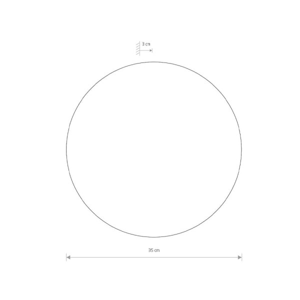 Світильник настінний Nowodvorski 7640 Ring LED 1x12W 3000K 640Lm IP20 Wh