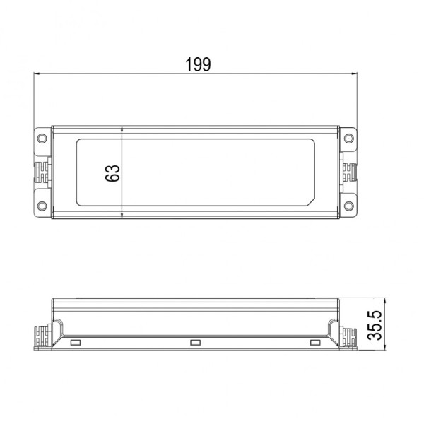 Блок питания 96W, L199mm, W35mm, H63mm, (EL-100-42)