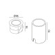IN WALL RING, D46mm, H34mm, LED 1W, 3000К, сталь (01.3853.R1.830.ST)