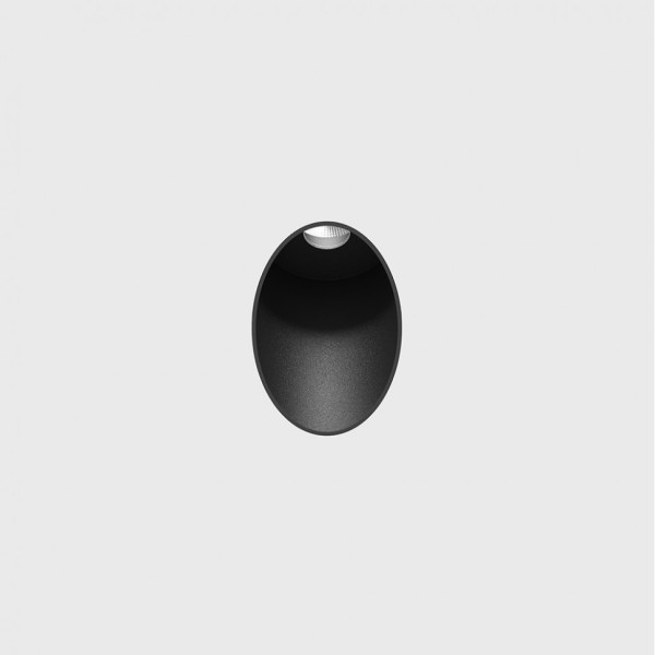 IN WALL O, L 37mm, H 53mm, sp 50mm, LED 3.3W 3000K, черный (01.3805.EL.930.BK)