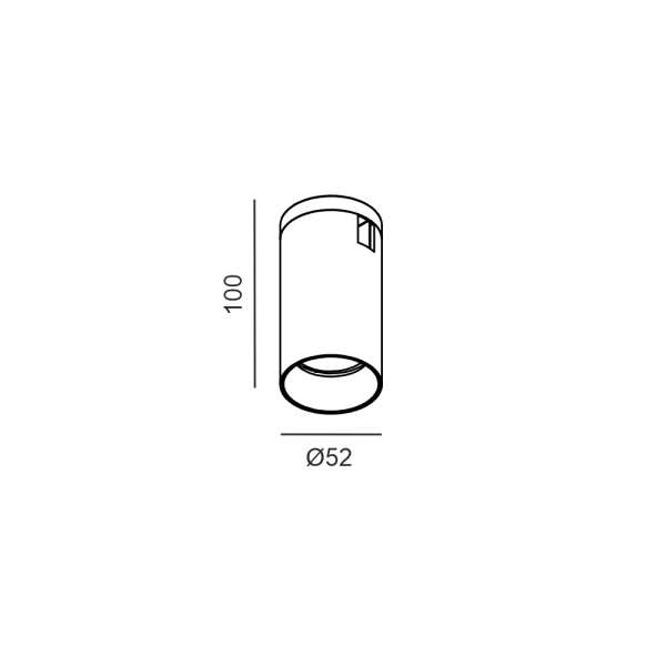 Трековый спот AIR_TRACK TUB M 3000K (латунь)