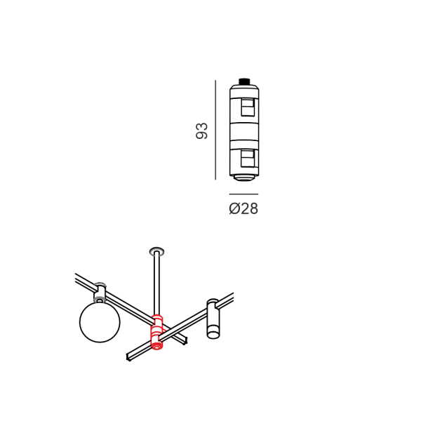 Соединитель механический двойной AIR_SS KIT (латунь)