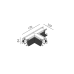 Соединитель встроенный стеля-стеля IN_LINE CORNER R T HR Белый