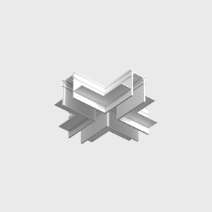 З'єднувач вбудований стеля-стеля IN_LINE CORNER R X HR Білий
