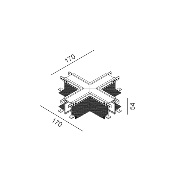 Соединитель встроенный стеля-стеля IN_LINE CORNER R X HR Белый