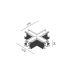 Соединитель встроенный стеля-стеля IN_LINE CORNER R X HR Белый