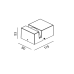 Уличный настенный накладной светильник WIN IP 172°×4°, 3000K (белый)