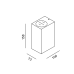 Уличный настенный накладной светильник GRAPH2 під GU10 (графит)