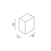 Уличный настенный накладной светильник GRAPH1 під GU10 (графит)