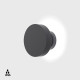 Уличный настенный накладной светильник BUTTON IP 360°, 2700K (графит)