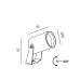 Уличный прожектор VISOR50 15°, 3000K (графит)