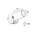 Уличный прожектор VISOR82 30°, 3000K (графит)