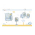 Дитяча люстра Dalber LITTLE ELEPHANT BLUE 61337T